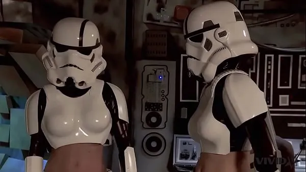 XXX Vivid Parody - 2 Storm Troopers enjoy some Wookie dick Video terpopuler