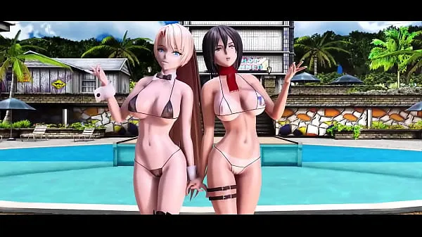 XXX MMD R18 Bikini-NUDE Mikasa Ackerman adult Angela Balzac R18 κορυφαία βίντεο