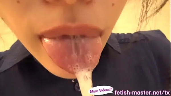 XXX Japanese Asian Tongue Spit Fetish en iyi Videolar