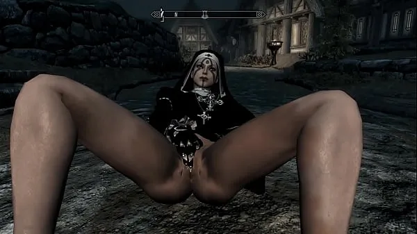 XXX Skyrim: 2 suore con guanti di pelle che si divertono per le strade di Whiterunvideo principali