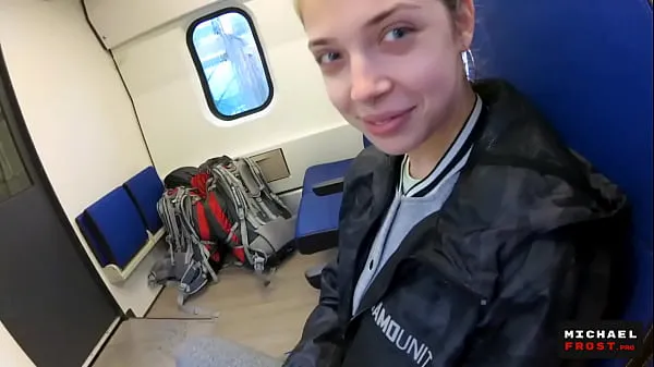 XXX Real Public Blowjob in the Train | POV Oral CreamPie by MihaNika69 and MichaelFrost κορυφαία βίντεο