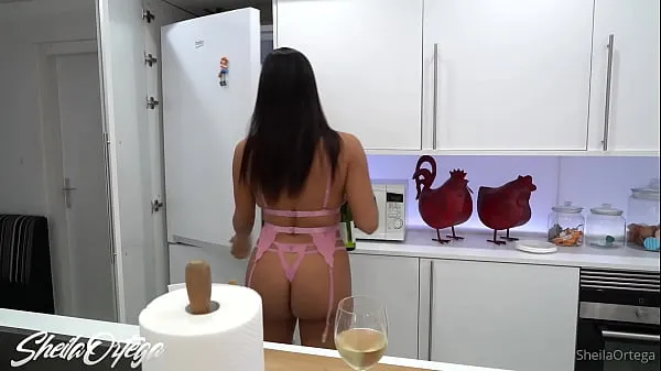 XXX Big boobs latina Sheila Ortega doing blowjob with real BBC cock on the kitchen top Videos