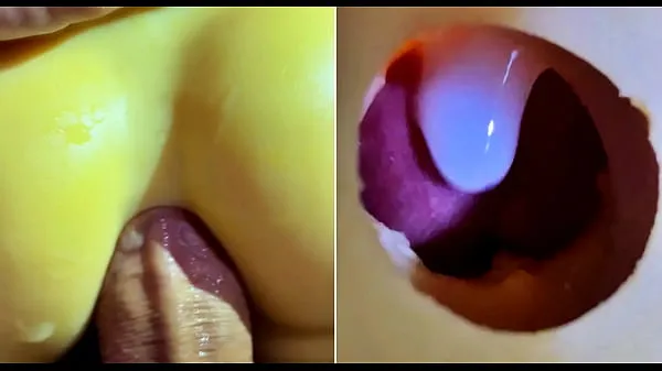 XXX Filling your ass with hot cum! A huge dick cums in a tight ass! Anal orgasm Video hàng đầu